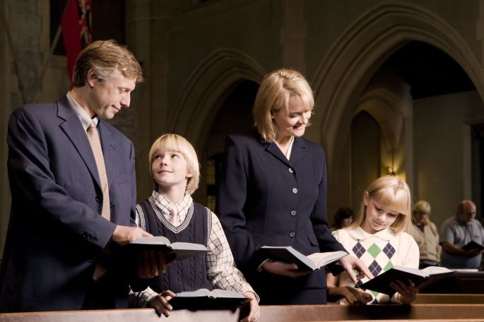 father son church service